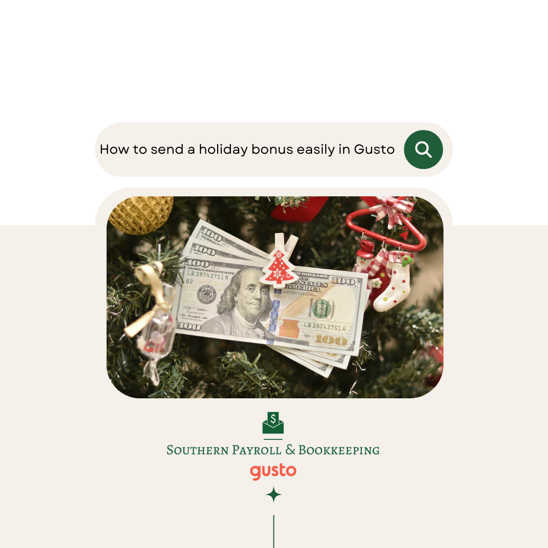 How to send a holiday bonus easily in Gusto