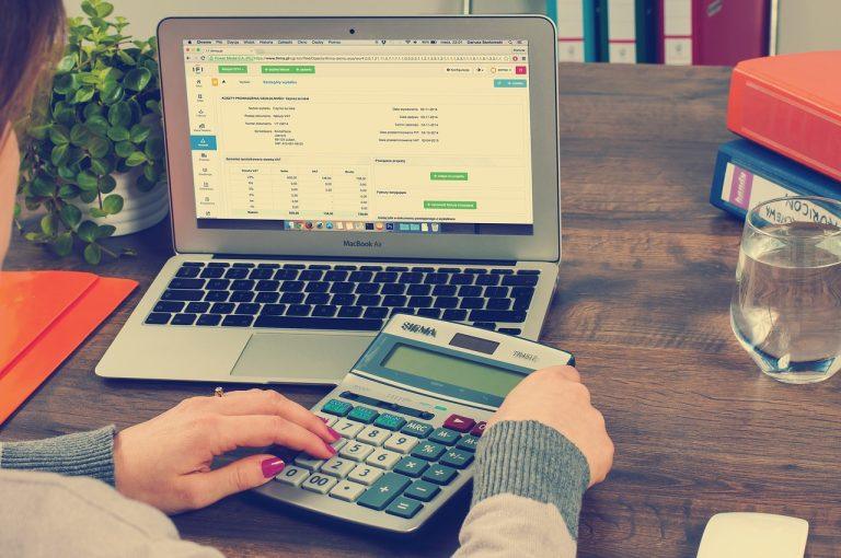 bookkeeping professional on their laptop