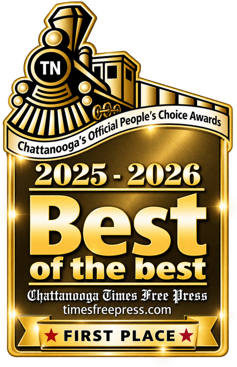 Chattanooga's Official People's Choice Awards 2025-2026 Best of the Best First Place badge, Chattanooga Times Free Press