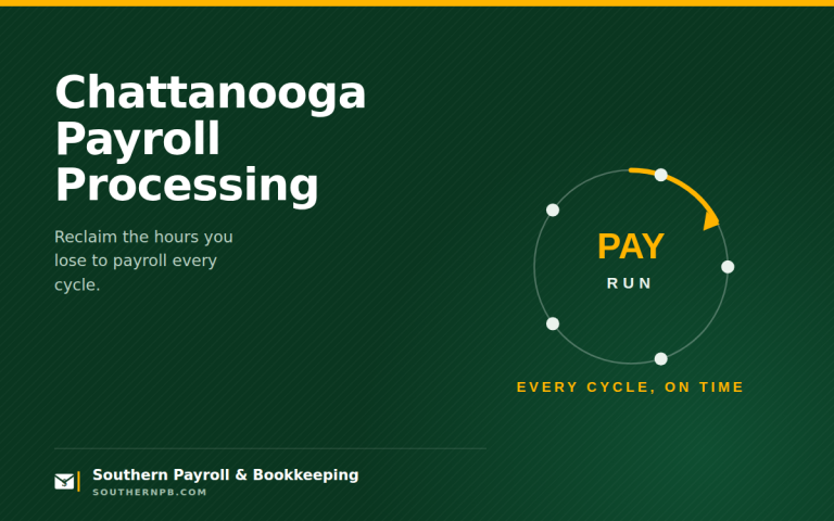 Illustration of a recurring payroll cycle, for an article on Chattanooga payroll processing.